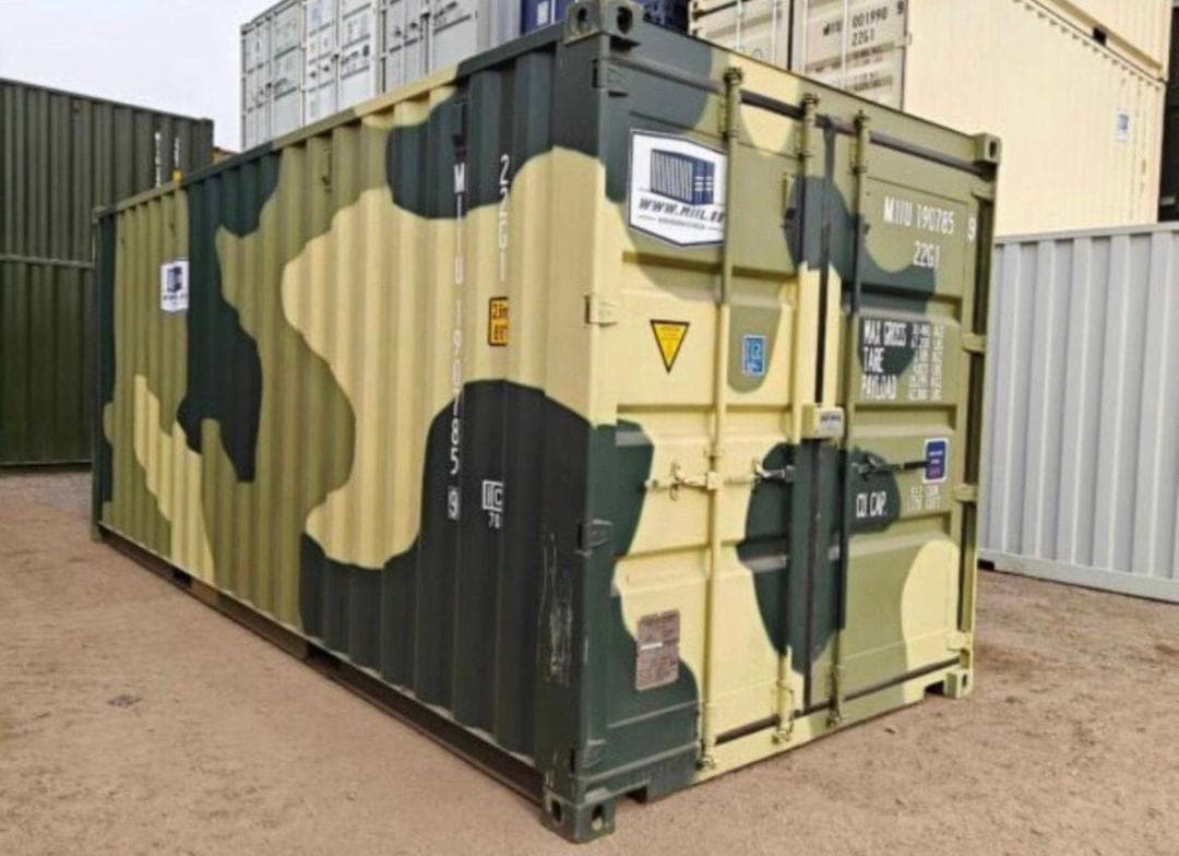 Conteneur de 20 pieds, nouveau camouflage militaire 3