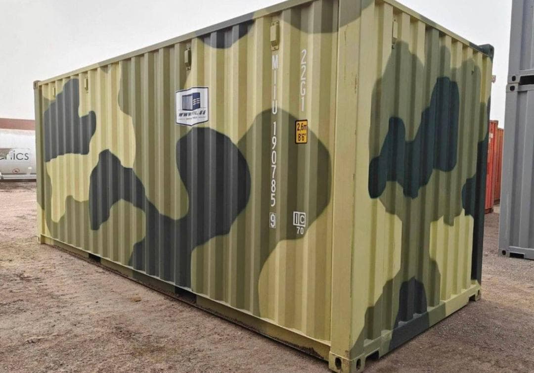 Conteneur de 20 pieds, nouveau camouflage militaire 4