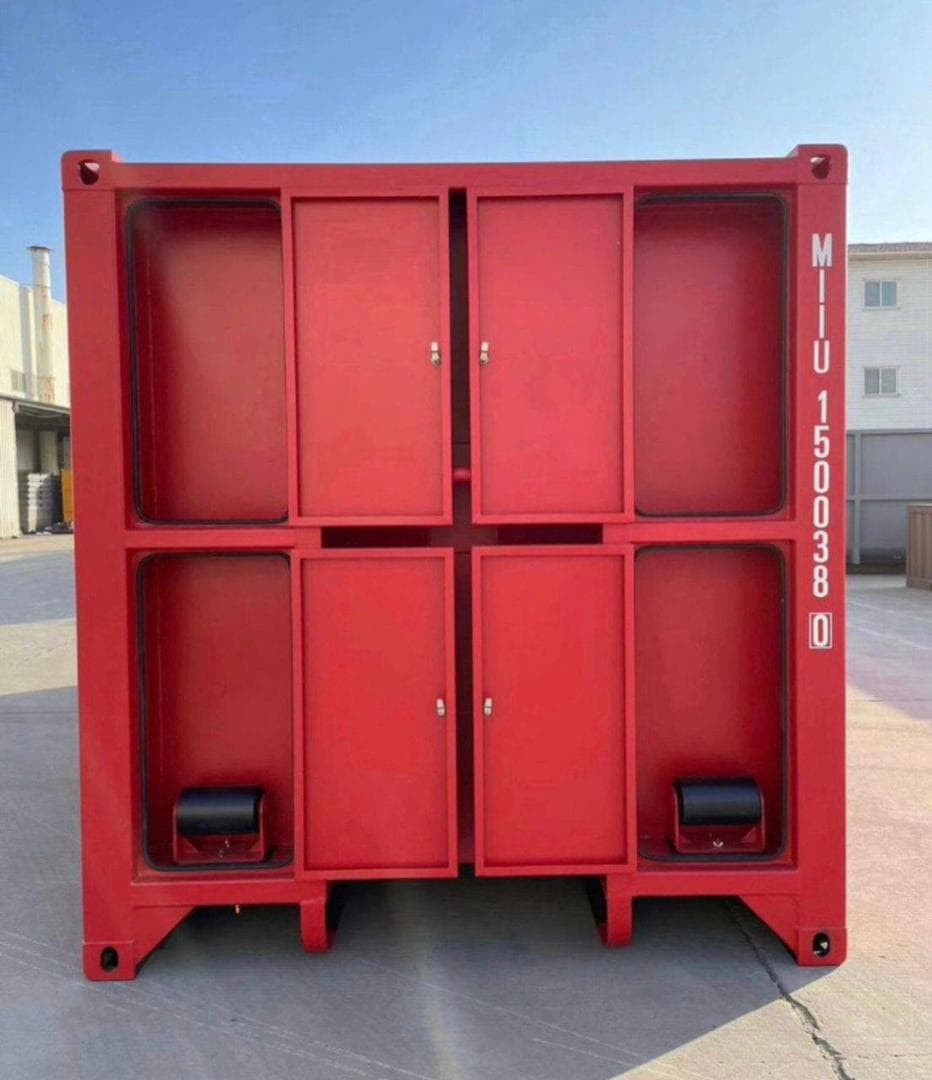 Nouveau conteneur rouge de 20 pieds à ouverture latérale 4