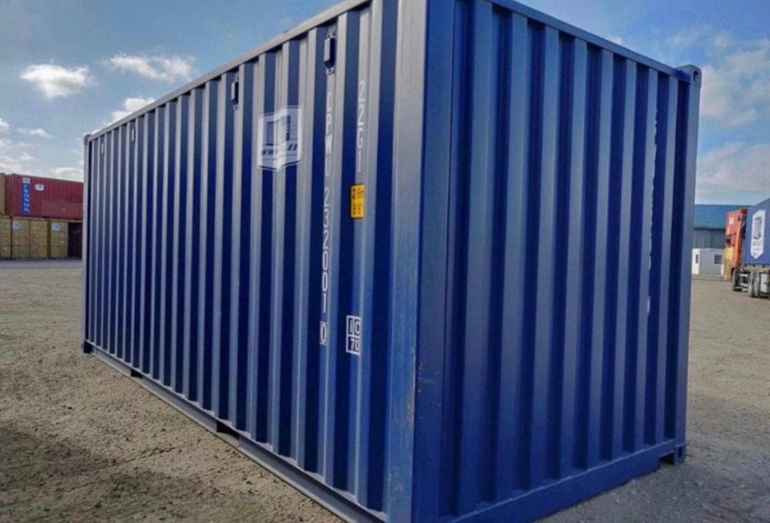 Conteneur bleu neuf de 20 pieds avec double porte 4
