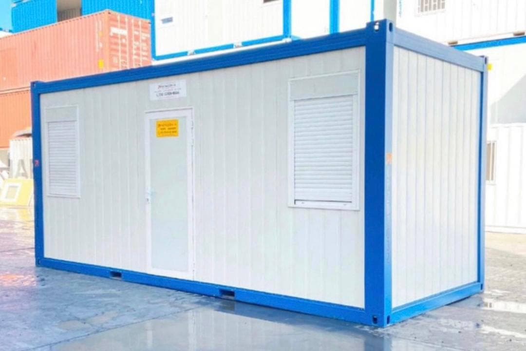 Nouveau conteneur de bureau climatisé blanc/bleu de 20 pieds 1